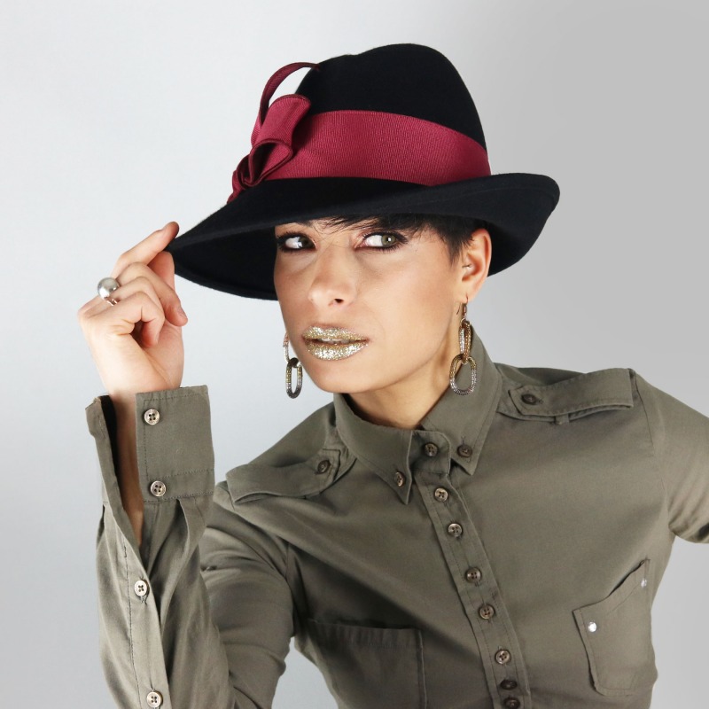 Ebano - Asymmetrical black hat