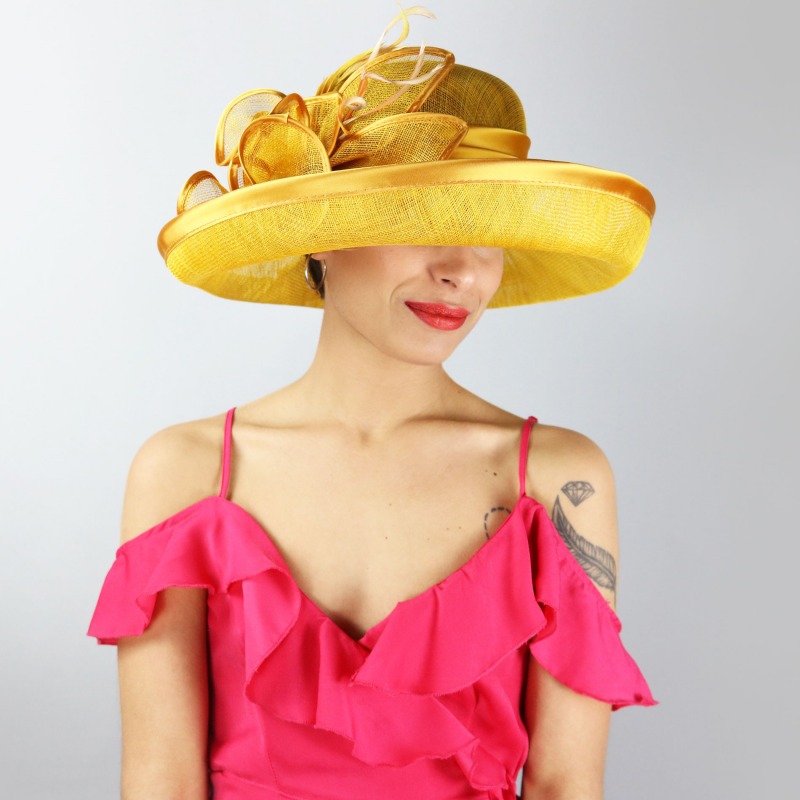 Cappello da cerimonia giallo | Complit