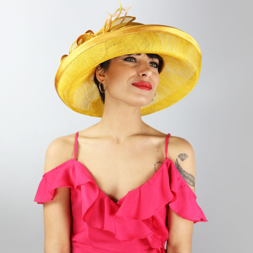 Cappello da cerimonia giallo | Complit