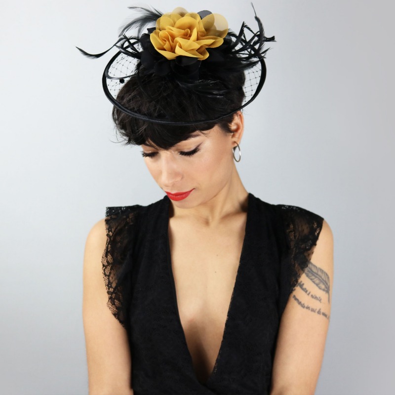 Fascinator con cerchietto in sisal Megar | Complit