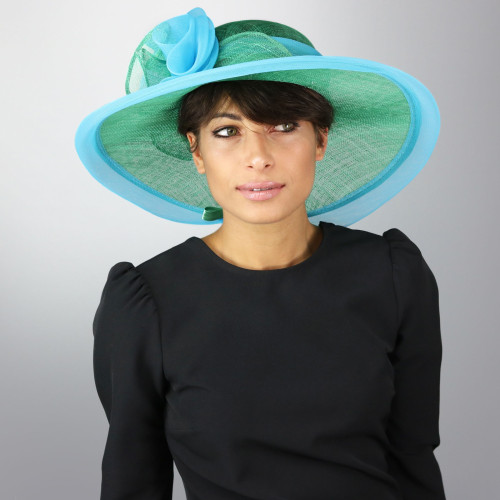 Akua Light blue elegant ceremony hat 2