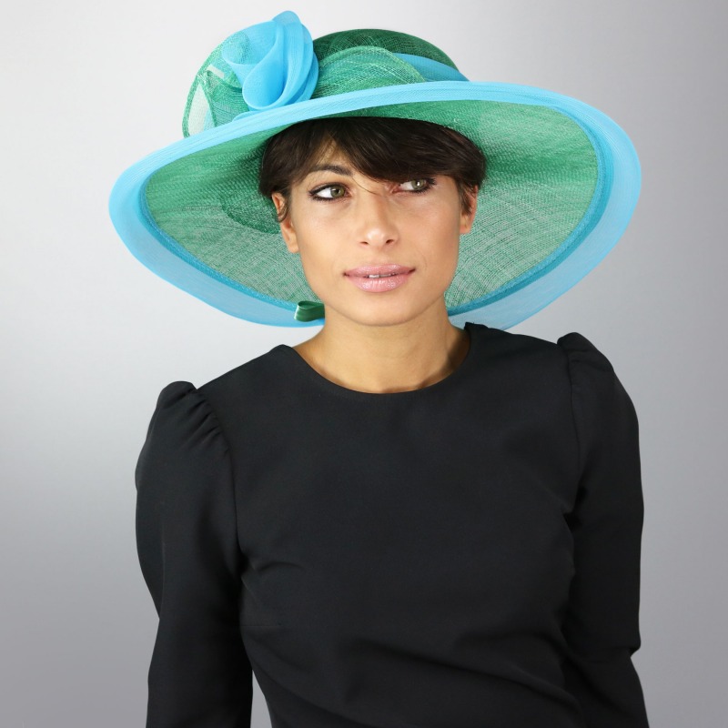 Akua Light blue elegant ceremony hat