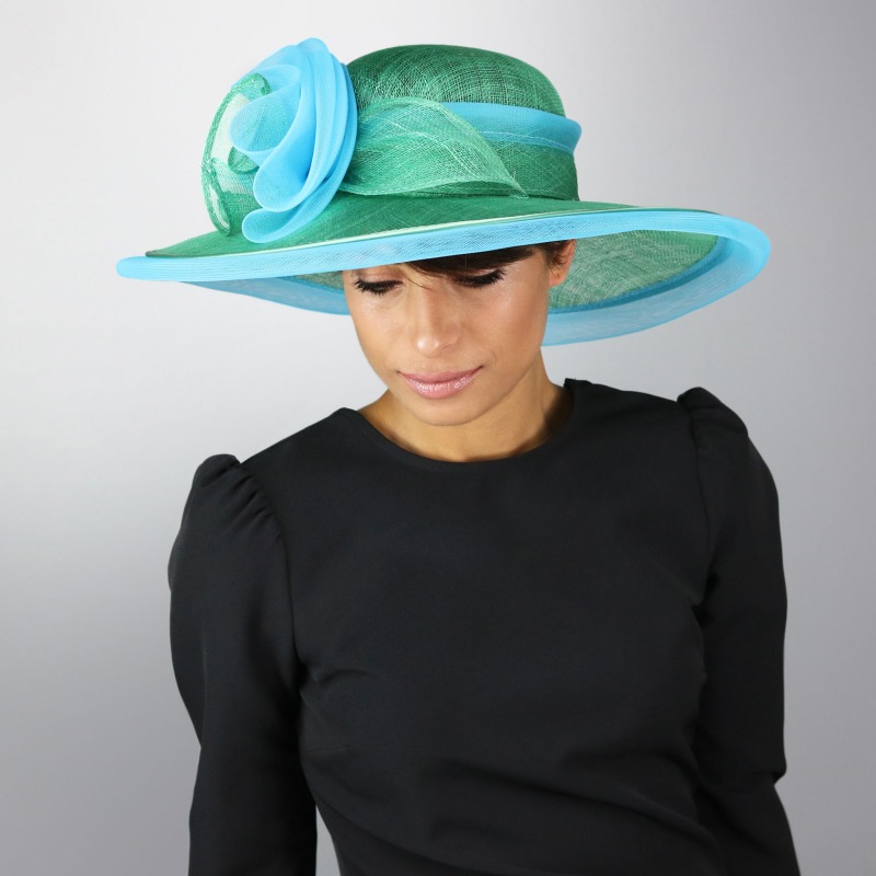 Akua Light blue elegant ceremony hat