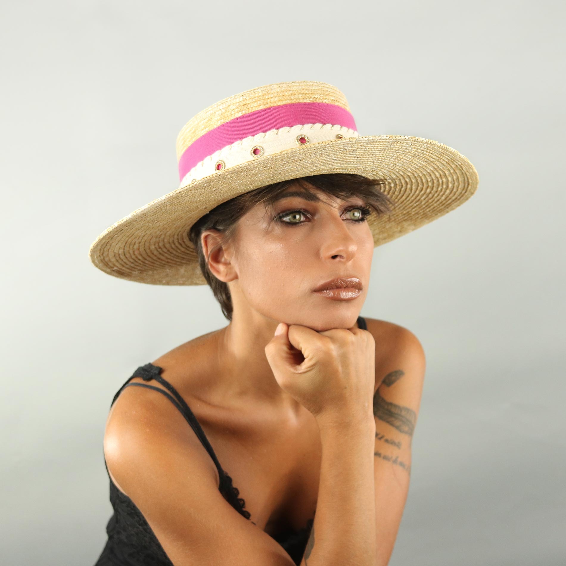 Wehia - Cappello di paglia donna