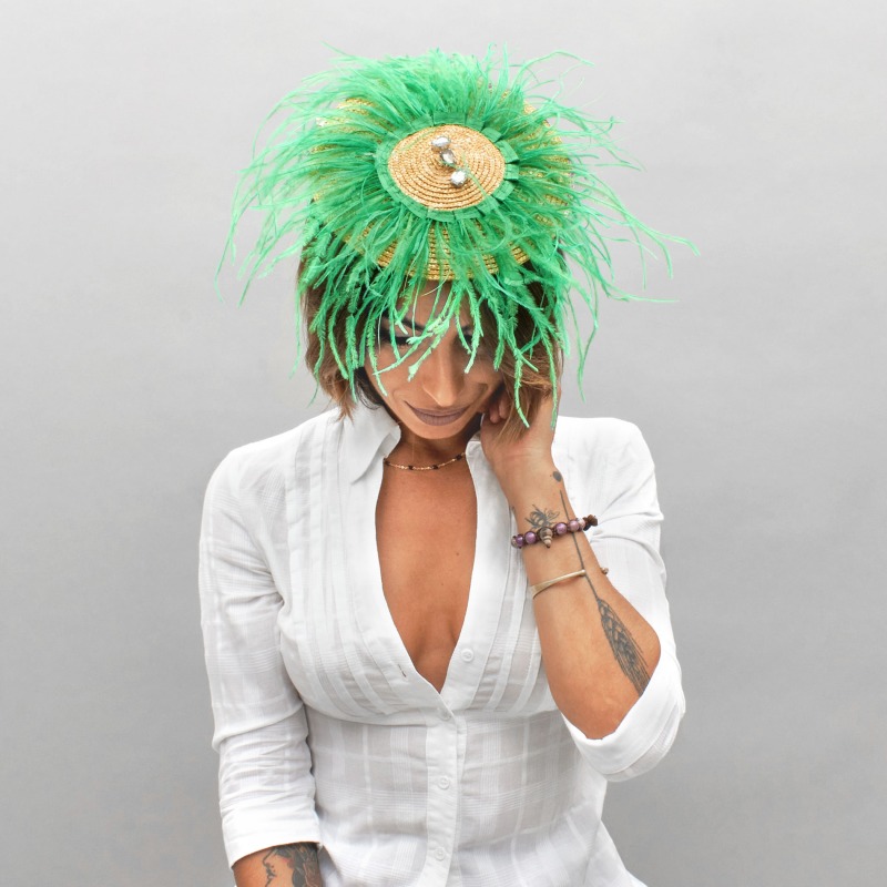 Cappelli cerimonia Fascinator con piume | Complit