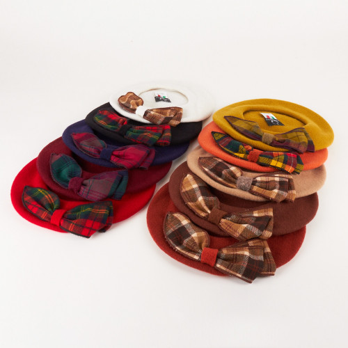 Wool beret hat with bow | Complit 2