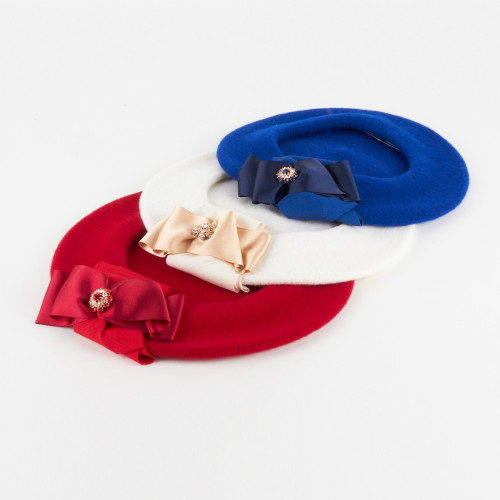 Women's beret hat with bow | Complit 2