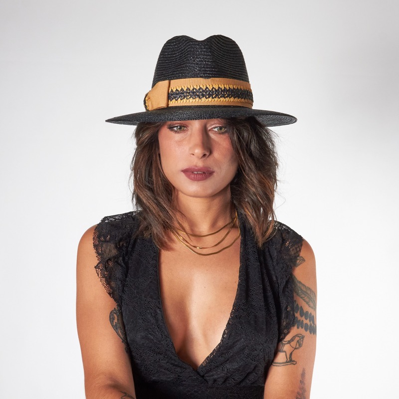 Women's straw hat with bow | Complit