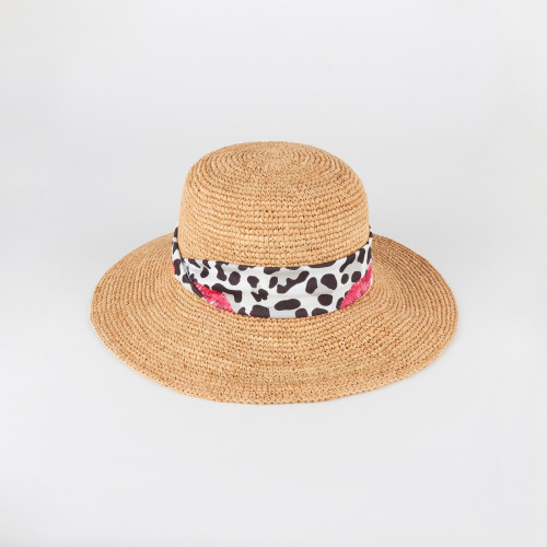 Cappello da donna animalier in rafia  | Complit 2