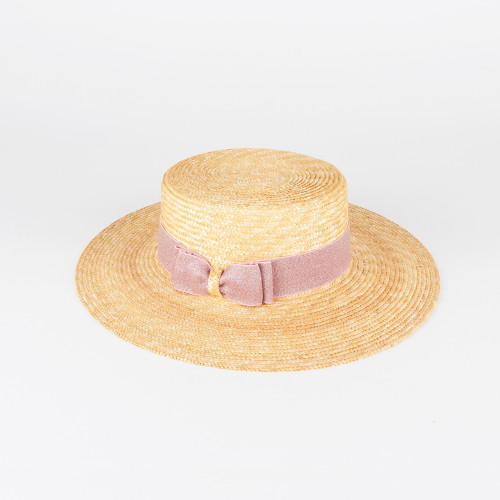 Cappello di paglia da donna con fiocco lurex 2