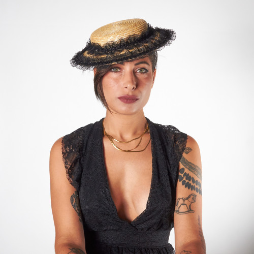 Fascinator elegante in paglia Solianne | Complit