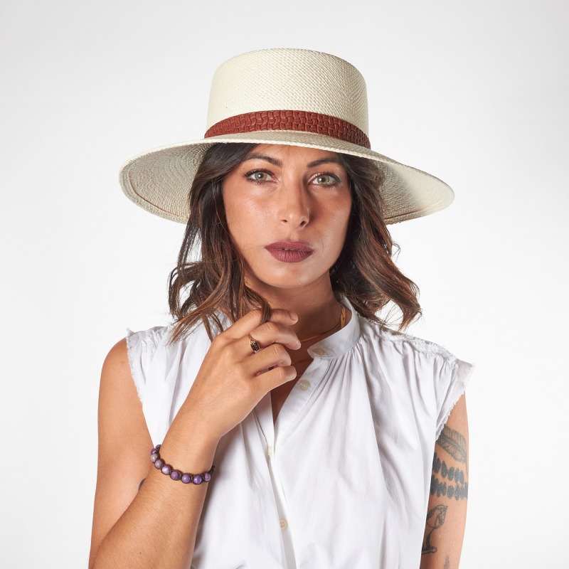 Cappello Panama donna bianco Calienne | Complit