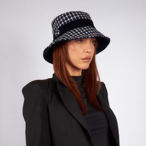 Cappello donna Invernale in tweed e velluto | Complit