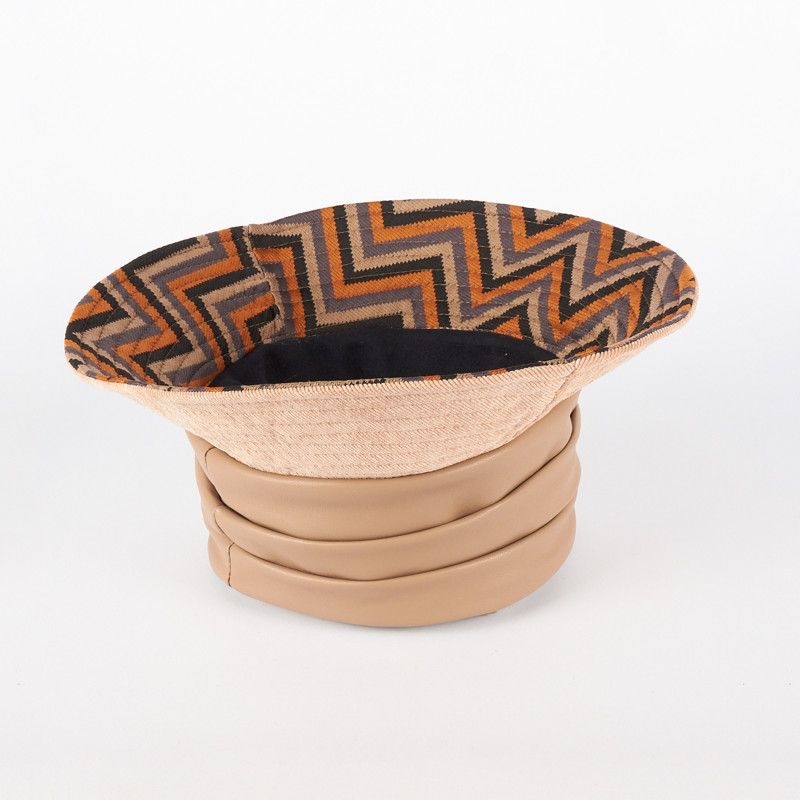 Women's Winter Bucket Hat – Eco-leather & Velvet