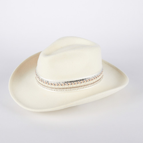 Women's Wool Felt Cowboy Hat with Sequins | Complit 2
