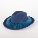 Cappello Cowboy Donna in Lana con Piume – Made in Italy