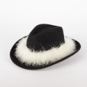 Cappello Cowboy Donna in Lana con Piume – Made in Italy