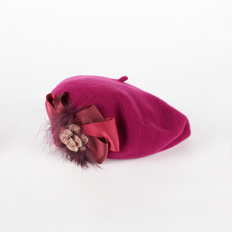 Women's Wool Beret with Bow | Complit