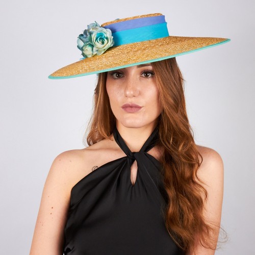 Women's straw hat with flowers | Complit