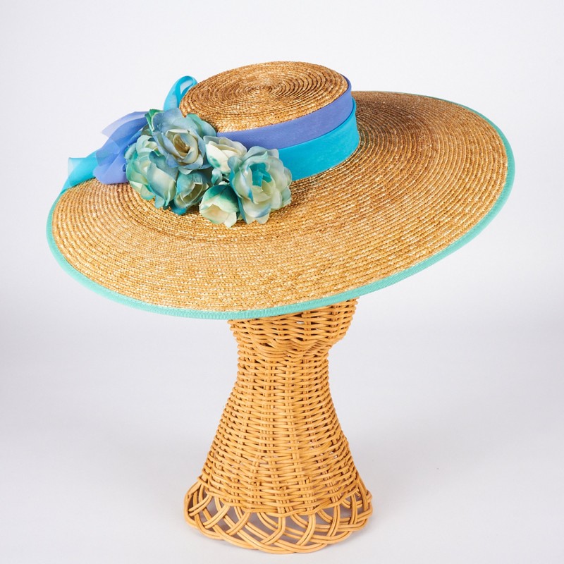 Women's straw hat with flowers | Complit