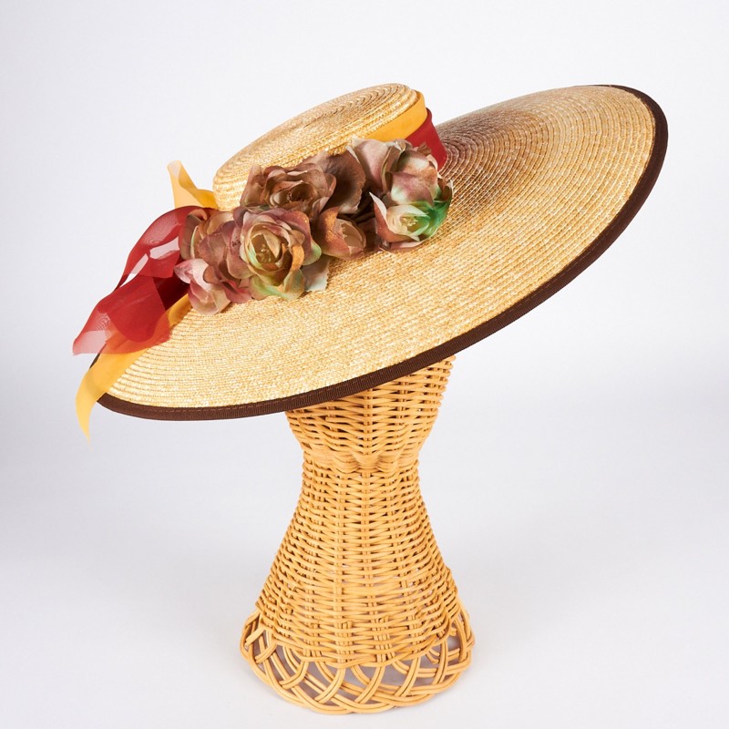 Cappello di paglia donna con fiori | Complit