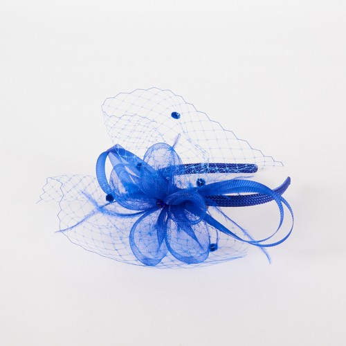 Blue sinamay fascinator | Complit 2