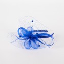 Blue sinamay fascinator | Complit