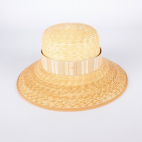 Straw hat with jacquard ribbon | Complit 2