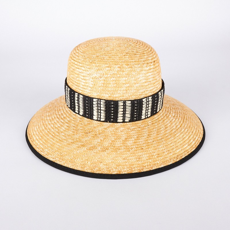 Cappello di paglia con nastro jacquard | Complit