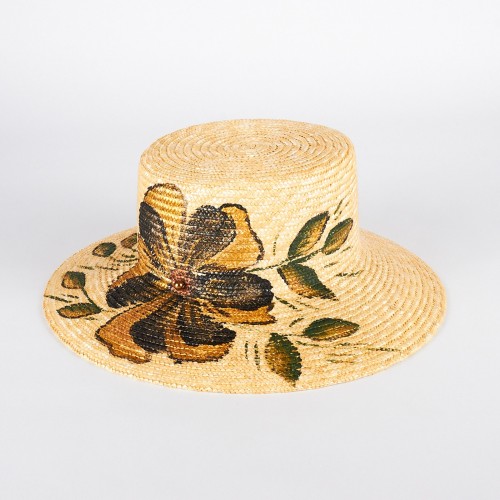 Straw hat with floral decoration | Complit 2