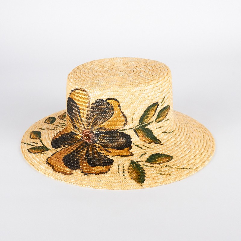 Cappello di paglia con decoro floreale | Complit