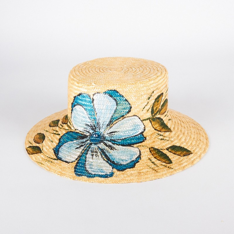 Cappello di paglia con decoro floreale | Complit