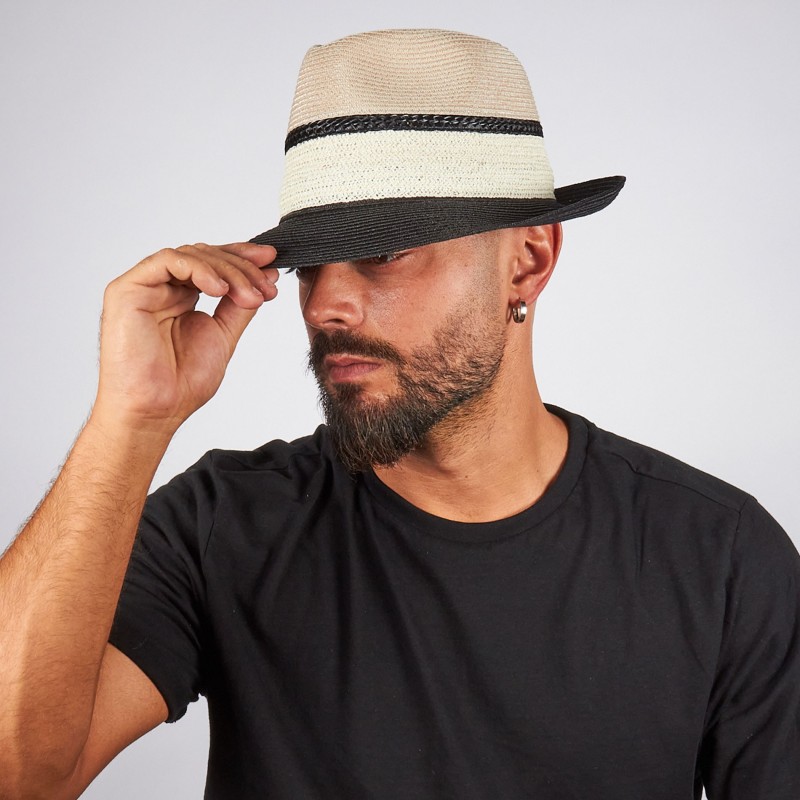 Cappello estivo uomo in treccia bicolor | Complit
