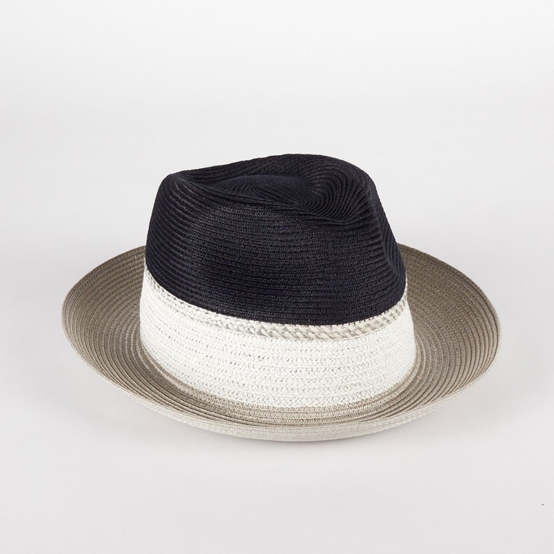 Cappello estivo uomo in treccia bicolor | Complit