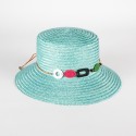 Women's straw hat with colorful charms | Complit