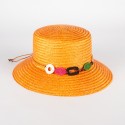 Women's straw hat with colorful charms | Complit