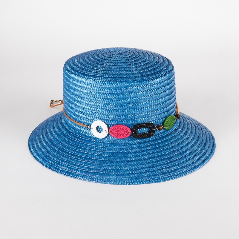 Women's straw hat with colorful charms | Complit