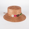 Women's straw hat with colorful charms | Complit