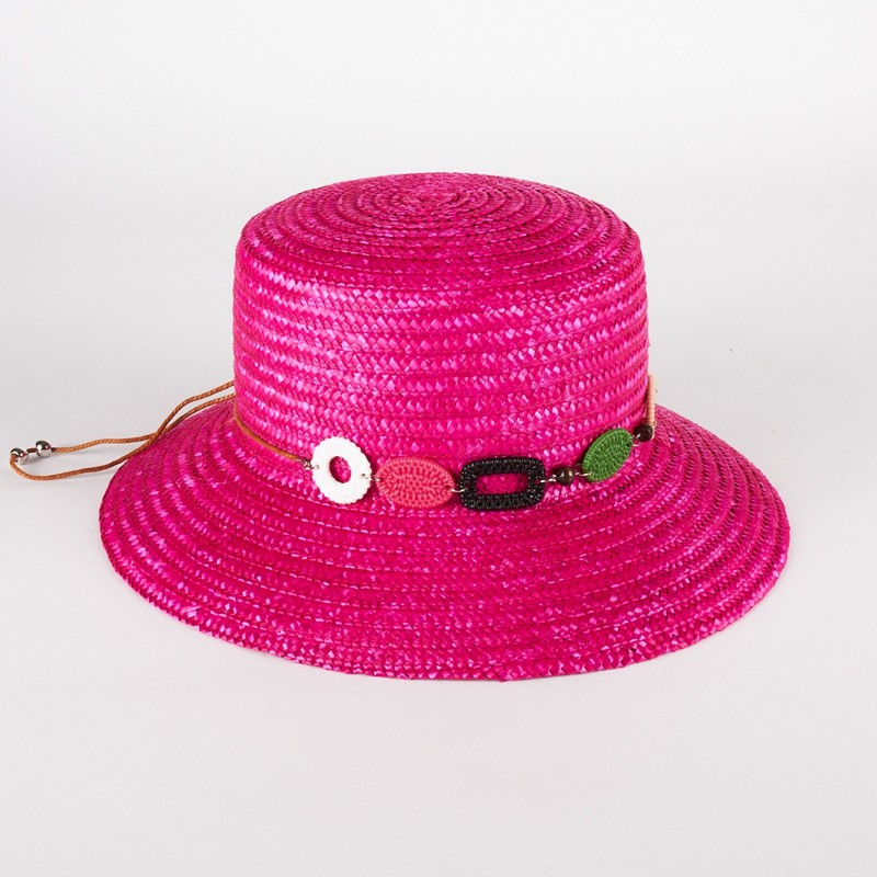 Women's straw hat with colorful charms | Complit
