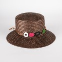 Women's straw hat with colorful charms | Complit