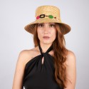 Cappello di paglia donna con charme colorati | Complit