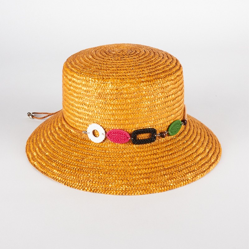 Cappello di paglia donna con charme colorati | Complit