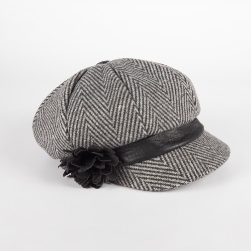 Captain Hat da donna con cinturino e fiore 2