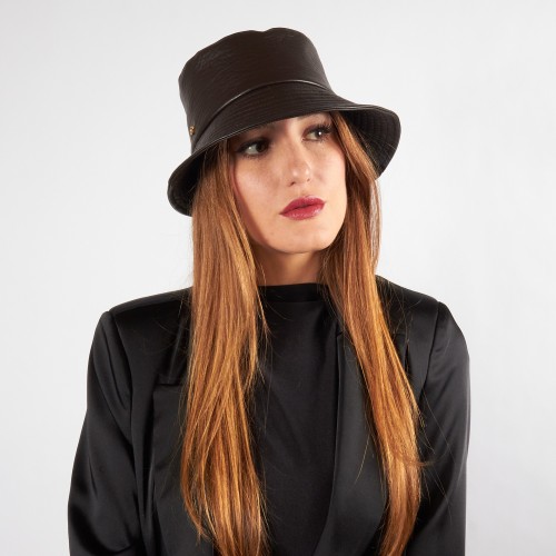 Women’s Faux Leather Bucket Hat | Complit