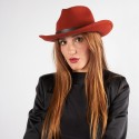Cappello cowboy da donna con fibbia western