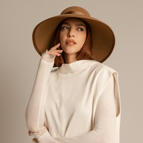 Cappello da donna invernale con maxi fiocco