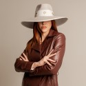 Women’s Wide Brim Hat with Gold Eyelets | Complit