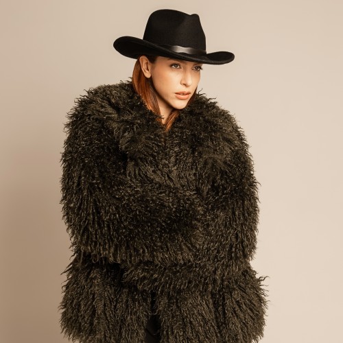 Cappello cowboy da donna con fibbia western