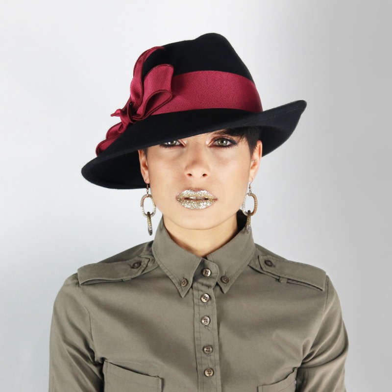 Ebano - Asymmetrical black hat