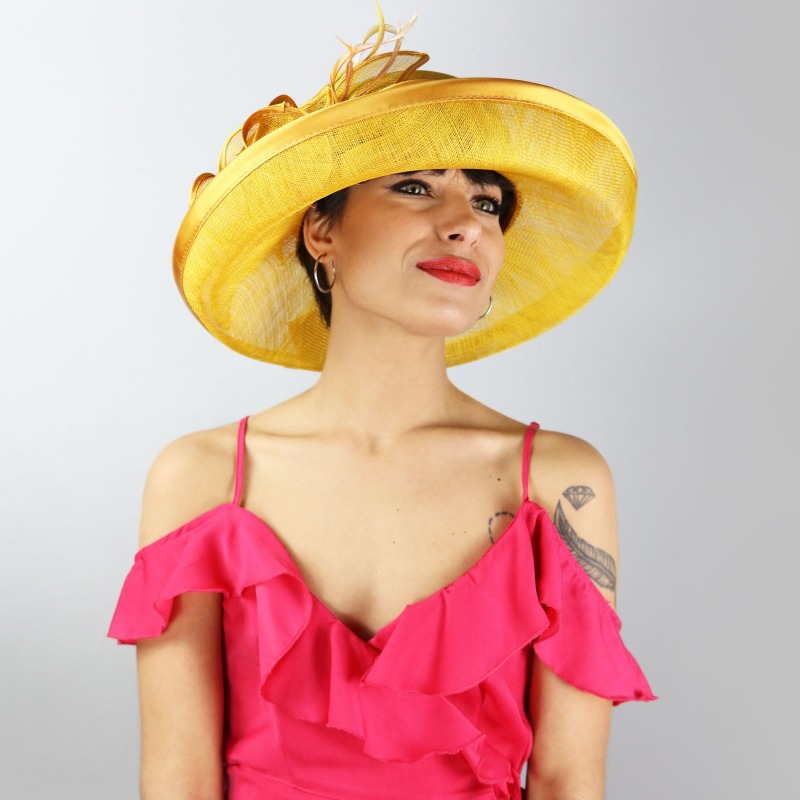 Cappello da cerimonia giallo | Complit